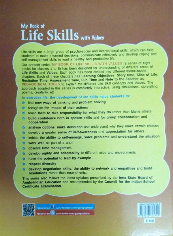My book of life skills with values part 6