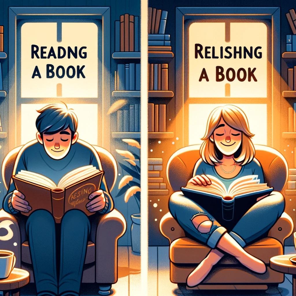 Savouring Words: The Art of Reading vs. Relishing a Book